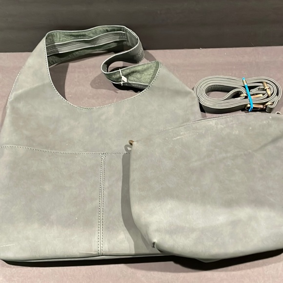 Lux suede hobo bag and matching cross body - Picture 1 of 11